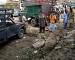Nổ bom ở khu chợ Pakistan, gần 50 người thương vong