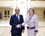 Thủ tướng Nguyễn Xuân Phúc hội kiến Chủ tịch Hội đồng Liên bang Nga