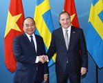Thủ tướng Nguyễn Xuân Phúc hội đàm với Thủ tướng Thụy Điển