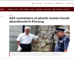 Malaysia 'đau đầu' vì 265 container rác thải vô thừa nhận