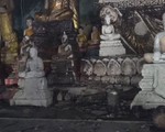 Cháy chùa, hàng trăm tượng Phật bị thiêu rụi