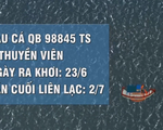 Tàu cá Quảng Bình cùng 5 thuyền viên mất liên lạc 20 ngày