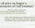 Giá dầu ít biến động bất chấp căng thẳng Vùng Vịnh