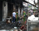 TP.HCM: Bình gas mini phát nổ, thiêu rụi 6 xe máy