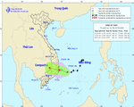 Vùng áp thấp đi vào vùng biển Phú Yên đến Khánh Hòa, Trung Bộ, Tây Nguyên và Nam Bộ mưa lớn
