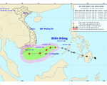 Áp thấp nhiệt đới giật cấp 9 cách đảo Song Tử Tây khoảng 170km