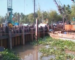 Tiền Giang hợp long đập thép ngăn mặn, trữ ngọt trên kênh Nguyễn Tấn Thành