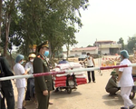 Những chiến sĩ đảm bảo an ninh trật tự tại vùng dịch Sơn Lôi, Vĩnh Phúc