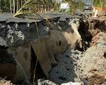 Đường sụt lún ở Cà Mau: Do mực nước sụt giảm nghiêm trọng khiến đất bị co ngót