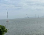 Kiên Giang thay thế trụ điện bị đổ trên biển trong 42 ngày