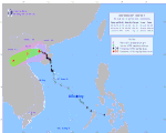 Bão số 7 cách Hải Phòng 170km, bão Kompasu dự báo sắp vào Biển Đông