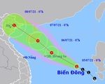 Áp thấp nhiệt đới trên Biển Đông có khả năng mạnh lên thành bão trong 24 giờ tới