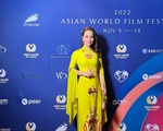 Sao Việt tại lễ bế mạc Liên hoan phim thế giới châu Á: Mai Thu Huyền thanh lịch, tinh tế với áo dài