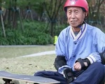 Cụ ông 84 tuổi đam mê trượt ván