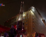 Cháy lớn tại tòa nhà 9 tầng ở Moscow, Nga