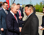 Hai nhà lãnh đạo Nga, Triều Tiên hội đàm tại sân bay vũ trụ Vostochny