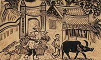 Traditional woodblock paintings showcased in Hanoi