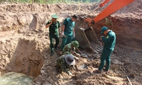 Mass grave unearthed at Bien Hoa airport
