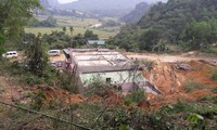 Urgent evacuation from landslide