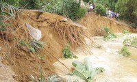 Dong Thap deals with landslides during flood season