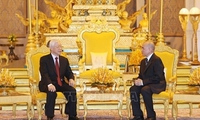 Leader holds talks with Cambodian King