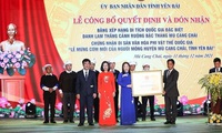 Yen Bai receives certificate recognising the Mu Cang Chai terraced fields as a special national site