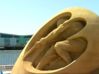Độc đáo cuộc thi điêu khắc trên cát tại Mỹ