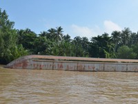 Chưa tìm thấy nạn nhân mất tích vụ chìm sà lan ở Tiền Giang
