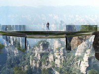 Cầu “tàng hình” độc nhất vô nhị ở Trương Gia Giới, Trung Quốc