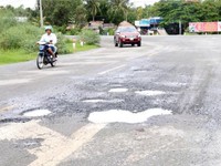 Kiên Giang: Quốc lộ 61 mới nâng cấp đã xuống cấp nghiêm trọng