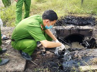 Bà Rịa - Vũng Tàu: Bắt quả tang công ty gạch men xả thải ra môi trường