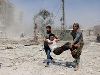 Không kích dữ dội ngay sau thỏa thuận ngừng bắn tại Syria