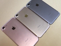 Cận cảnh iPhone 7 phiên bản vàng hồng, vàng gold và xám đen