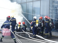 Diễn tập phương án chữa cháy và cứu nạn, cứu hộ tại tòa nhà cao nhất Việt Nam