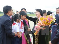 Chủ tịch Quốc hội gặp mặt cộng đồng người Việt Nam tại Campuchia