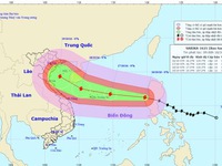 Bão Sarika vào Biển Đông trở thành cơn bão số 7