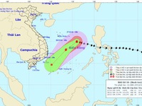 Hoàn lưu sau bão số 10 sẽ gây mưa lớn ở các tỉnh Nam Trung Bộ