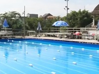 Quảng Ngãi: Hoàn thành bể bơi cho sự kiện 'Bơi cùng Ánh Viên'
