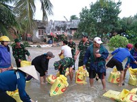 Mưa lũ liên tiếp, Bình Định di dời khẩn cấp hộ dân vùng sạt lở