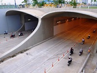 Tối 5/11, cấm xe qua hầm sông Sài Gòn để diễn tập PCCC