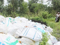 Đồng Nai: Phát hiện hàng trăm tấn bùn thải độc hại tại rừng cao su