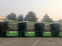 Xe bus nhanh BRT không chạy khớp nối kĩ thuật trên đường phố Hà Nội