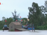 Ngập lụt, nhiều xã tại Quảng Bình trở thành ốc đảo
