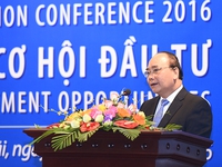 Thủ tướng Nguyễn Xuân Phúc dự Hội nghị Xúc tiến đầu tư Quảng Ngãi 2016
