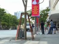 Hoàn tất việc sửa chữa hư hỏng trên đường Nguyễn Huệ