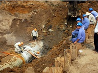 Đường ống nước sông Đà gặp sự cố lần thứ 20