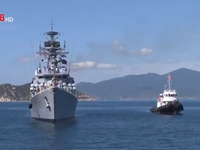 Tàu Hải quân Ấn Độ cập cảng Cam Ranh
