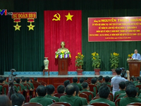 Chủ tịch Nguyễn Thiện Nhân thăm Sư đoàn 9 nhân Ngày thành lập Quân đội nhân dân Việt Nam