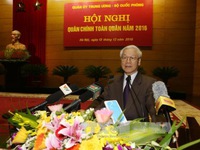 Tổng Bí thư Nguyễn Phú Trọng: Tiếp tục xây dựng Quân đội trong sạch, vững mạnh toàn diện
