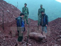 Di dời quả bom nặng hơn 350kg tại Quảng Bình